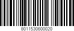 Código de barras (EAN, GTIN, SKU, ISBN): '8011530600020'