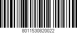 Código de barras (EAN, GTIN, SKU, ISBN): '8011530820022'