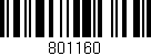 Código de barras (EAN, GTIN, SKU, ISBN): '801160'