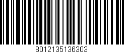 Código de barras (EAN, GTIN, SKU, ISBN): '8012135136303'