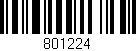 Código de barras (EAN, GTIN, SKU, ISBN): '801224'