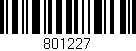 Código de barras (EAN, GTIN, SKU, ISBN): '801227'