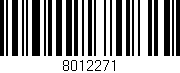 Código de barras (EAN, GTIN, SKU, ISBN): '8012271'