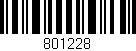 Código de barras (EAN, GTIN, SKU, ISBN): '801228'