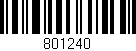 Código de barras (EAN, GTIN, SKU, ISBN): '801240'