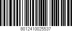 Código de barras (EAN, GTIN, SKU, ISBN): '8012410025537'