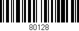 Código de barras (EAN, GTIN, SKU, ISBN): '80128'