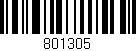 Código de barras (EAN, GTIN, SKU, ISBN): '801305'