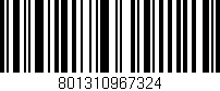 Código de barras (EAN, GTIN, SKU, ISBN): '801310967324'