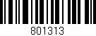 Código de barras (EAN, GTIN, SKU, ISBN): '801313'