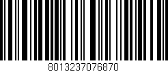 Código de barras (EAN, GTIN, SKU, ISBN): '8013237076870'