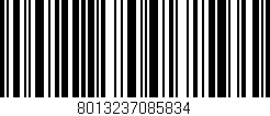 Código de barras (EAN, GTIN, SKU, ISBN): '8013237085834'