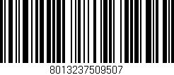 Código de barras (EAN, GTIN, SKU, ISBN): '8013237509507'