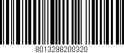 Código de barras (EAN, GTIN, SKU, ISBN): '8013298200320'