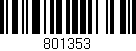 Código de barras (EAN, GTIN, SKU, ISBN): '801353'