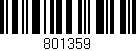 Código de barras (EAN, GTIN, SKU, ISBN): '801359'
