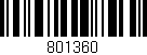 Código de barras (EAN, GTIN, SKU, ISBN): '801360'