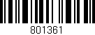 Código de barras (EAN, GTIN, SKU, ISBN): '801361'