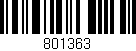 Código de barras (EAN, GTIN, SKU, ISBN): '801363'