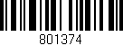 Código de barras (EAN, GTIN, SKU, ISBN): '801374'