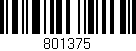 Código de barras (EAN, GTIN, SKU, ISBN): '801375'