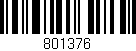 Código de barras (EAN, GTIN, SKU, ISBN): '801376'