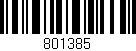 Código de barras (EAN, GTIN, SKU, ISBN): '801385'