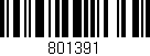Código de barras (EAN, GTIN, SKU, ISBN): '801391'