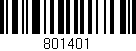 Código de barras (EAN, GTIN, SKU, ISBN): '801401'