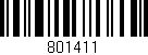 Código de barras (EAN, GTIN, SKU, ISBN): '801411'