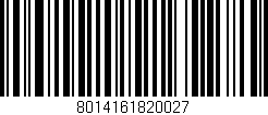 Código de barras (EAN, GTIN, SKU, ISBN): '8014161820027'