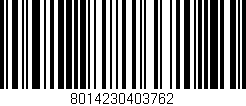 Código de barras (EAN, GTIN, SKU, ISBN): '8014230403762'