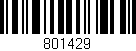 Código de barras (EAN, GTIN, SKU, ISBN): '801429'