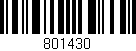 Código de barras (EAN, GTIN, SKU, ISBN): '801430'