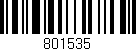 Código de barras (EAN, GTIN, SKU, ISBN): '801535'