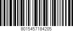 Código de barras (EAN, GTIN, SKU, ISBN): '8015457184205'