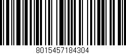 Código de barras (EAN, GTIN, SKU, ISBN): '8015457184304'