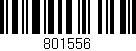 Código de barras (EAN, GTIN, SKU, ISBN): '801556'