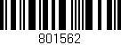 Código de barras (EAN, GTIN, SKU, ISBN): '801562'