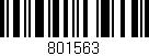 Código de barras (EAN, GTIN, SKU, ISBN): '801563'