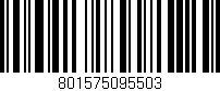Código de barras (EAN, GTIN, SKU, ISBN): '801575095503'