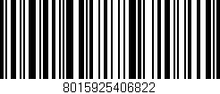 Código de barras (EAN, GTIN, SKU, ISBN): '8015925406822'