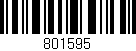 Código de barras (EAN, GTIN, SKU, ISBN): '801595'