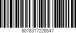 Código de barras (EAN, GTIN, SKU, ISBN): '8016317226547'