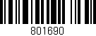 Código de barras (EAN, GTIN, SKU, ISBN): '801690'