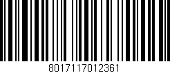 Código de barras (EAN, GTIN, SKU, ISBN): '8017117012361'