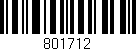 Código de barras (EAN, GTIN, SKU, ISBN): '801712'