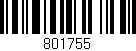 Código de barras (EAN, GTIN, SKU, ISBN): '801755'