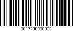 Código de barras (EAN, GTIN, SKU, ISBN): '8017790008033'