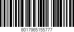 Código de barras (EAN, GTIN, SKU, ISBN): '8017965155777'